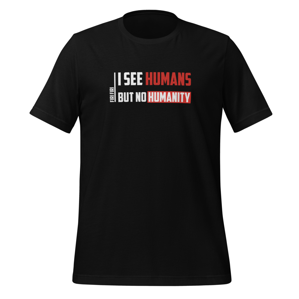 unisex-t-shirt-black humanity